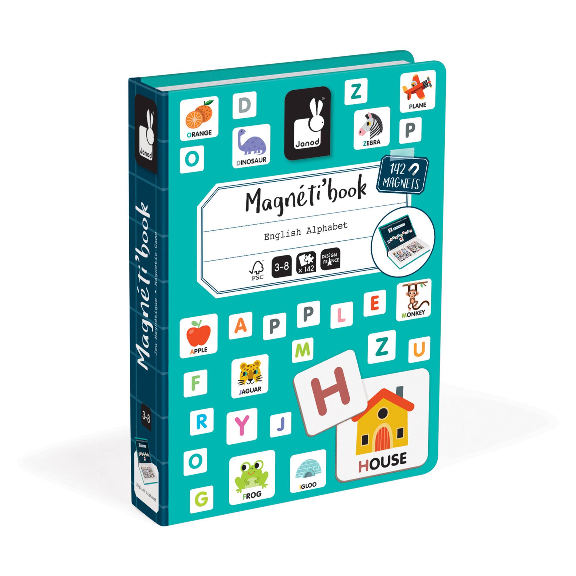 Janod® English Alphabet Magneti'book Kit